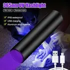 Upgrated UV LED Flashlight UltraViolet BlackLight Torch 365nm USB Rechargeable