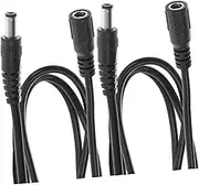 BELLIFFY DC Power Extension Cable 2pcs 1 Meter Male to Female Connector for 12V Routers Cameras and Monitors Adapter Extension Cord