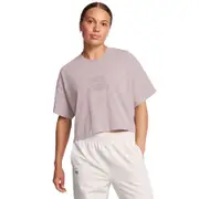 Under Armour Womens Varsity Heavyweight Crop Tee