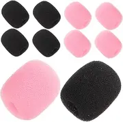 LRXIYODE 30pcs Mic Foam Covers Microphone Windscreens Microphone Windscreen Small Lapel Mic Sponge Filter Replacement
