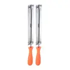 2pcs Chainsaw File Guide, 13/64" (5.2mm) Round Rasp Chrome Steel for Sharpening