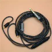MMCX Audio Cable Cord For Shure se215/se425/se535 Black W/Mic Volume Control