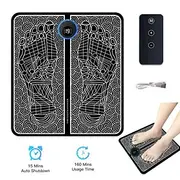 EMS Pulse Electric Foot Massager Foot Therapy Machine Foot Pad Intelligent Acupuncture Foot Massage Pad Mat Muscle Stimulation