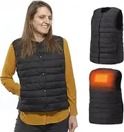 [IRIS OHYAMA] Woozoo® by Ohyama, Heated jacket/heated vest, Lightweight & thin for high comfort, 4 heating levels from 38°C to 53°C