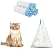 Waste Trash Bags, 3-Roll(45 Count) Drawstring Cat Litter Trash Bags for Automatic Cat Litter Box& Cat Litter Pan