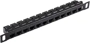 Network 12 Port Patch Panel - Cable Organizer Panel - Wire Management Organizer, Unshielded Cat5e/Cat6 Cable Wiring Rack for Factory