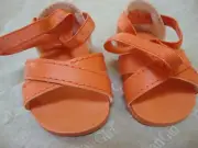 American Girl 18" Doll ORANGE SANDALS SHOES NEW from Orange You Glad