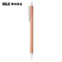在飛比找momo購物網優惠-【MUJI 無印良品】木軸六角自動筆/自然