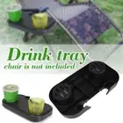 Clip On Chair Side Table Tray Holder Drinks Cup Holder Fishing Camping Outdoor