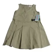 Cat & Jack Girls Size 4 School Uniforms Sleeveless Dress Sourdough Beige
