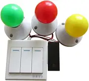 zalati Busy Board LED Lights Toy with Switch DIY Accessories for Montessori Early Education - 3 Colors