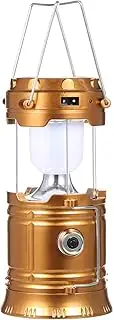 Portable LED Camping Lantern Collapsible Solar Rechargeable Camping Tent Lamp Emergency Light for Indoor Outdoor
