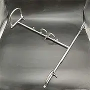 BDSM Stainless Steel Bondage Kneeling Spreader Bar Adjustable Restraints Collar Handcuffs Ankle Cuffs BDSM Adult Sex Toys for Men Women Couples(Female)