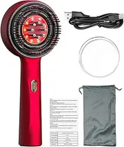 Lumetra Red Light Hair Massager, Electric Scalp Massaging Brush And Hair Oil Applicator, Protable Hair Scalp Massager, Cordless Waterproof Oil Diffuser Massage Comb