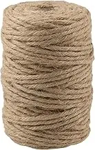 FanLyDao 200Feet 4mm Twine String Jute Rope for Crafts/Gift Packing/Garden (4mm 6Ply 200Feet)