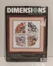 Dimensions A Season For Everything Stamped Cross Stitch Kit 3174