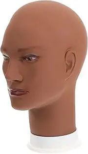 Didiseaon Hat Display Mannequin Head for Wigs and Hats Male Head Model with Shoulder Smooth Surface Wig Holder Stand for Professional Display and Storage Skin Tone