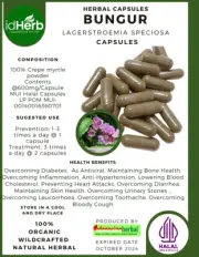 {idHerb} CAPSULE BUNGUR LAGERSTROEMIA SPECIOSA NATURAL ORGANIC HERBAL FRESH
