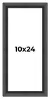 10x24 Frame Black Solid Wood Picture Frame - Complete Modern Photo Frame Include
