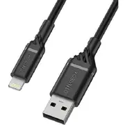 OTTERBOX USB-A To Lightning 1 Meter MFi Cable - Black USB A To Lightning - Rugged, tough and built to outlast