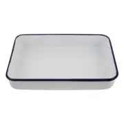 Enamel Baking Pan Serving Dishes for Hot Food Oven Roasting Tray