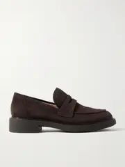 [Gianvito Rossi] Gianvito Rossi - Harris 20 Suede Loafers - Brown - IT40 IT 40 Brown