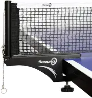Sanung S207 Table Tennis Net and Post Set, Collapsible Ping Pong Mesh Net Cli...