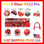 PCI-E Riser V013 Pro With Volt & Temp Display GPU 1X to X16 Mining Video Card