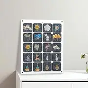 [MABCIRY] Acrylic Pin Display Board, Clear Acrylic Brooch Pin Organizer, Hold up to 40 Pins Holder Display, Double Sided Enamel Pin Holder, Pin Collection Storage, Hangable Enamel Pin Collection Holders (Large)