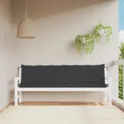 Garden Bench Cushion Set of 2 Black Oxford fabric (100% polyester) vidaXL