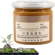 Miniature Basing Sand Mud,200ml Simulation Sand Mud Effect Miniature Basing | Crafting Beginners Making Plain Wilderness Desert Scenery Tool for Home, School