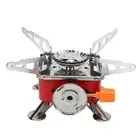 Mini Square Camping Stove Compact Folding Wind Proof Outdoor Backpacking Pi SN