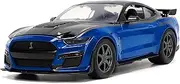 Jada 2020 Shelby GT500 Blue and Black Bigtime Muscle Series 1/24 Diecast Model Car by 33881