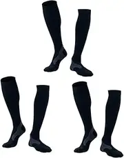 [SHERCHPRY] 3pcs Thermal Warm Skiing Socks Wool Socks Bicycling Knee Sock Running Socks Ladies Socks Workout Socks Waterproof Skiing Sock Snowboard Socks Major Woollen Socks, Black, 00