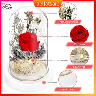 Flowers In Glass Eternal Real Rose Artificial Rose Flower wi