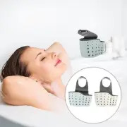 2 Pcs Sink Drainer Basket Sponge Holder Kitchen Water Trough Faucet Filters