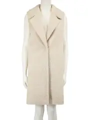 Ecru Wool Sleeveless ci