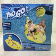 2016 Bestway H2O Go! One Rider Inflatable Unsinkable Yellow Submarine Pool Float