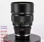 Zhongyi Mitakon Speedmaster 85mm f1.2 Lens for EF RF Nikon F Z FE GFX L SL PK
