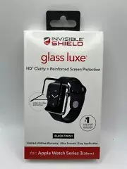 Zagg Glass Luxe Hd Clarity Screen Protector For Apple Watch Series 3 38mm Black