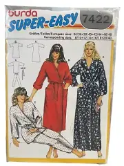 Burda Sewing Pattern 7422 Robe Misses Size 8-20