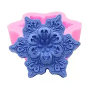 Snowflake Silicone Mold Soap Resin Charm Clay Craft Candle Fondant Chocolate