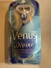 Gillette Venus Divine Razor Blades 2 Refill Cartridges Shaver w holder fit Swirl