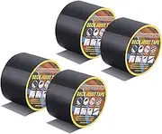 uxcell 4 Pcs 4" x15' Butyl Joist Tape for Decking Self-Adhesive Flashing Tape, Black