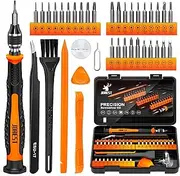 JOREST 38Pcs Precision Screwdriver Set (S2 Steel), Tool Kit with Security Torx T5 T6 T8 T9, Triwing Y00, Star P5, Repair for Ring Doorbell, Laptop, Switch, PS4, Xbox, MacBook, iPhone, Watch, Glasses