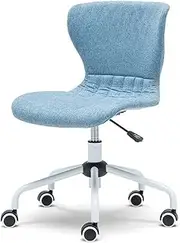 Stable Modern Creativ Office Chair，Simple Household Coffee Dining Desk Chair，360 Degree Rotation Computer Chair with Native Cotton Mobile