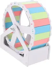 Abaodam 1Set Silent Hamster Wheel Running Wheel for Guinea Pig Chinchilla Hedgehog Self Assembly Exercise Treadmill for Pets Durable and Creative Design Quiet Operation