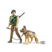 Bruder Licensed 1:16 Scale Bworld Forest Ranger With Dog & Equipment For Kids 4y+ Toy