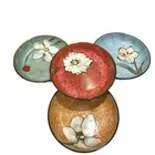 Ceramic Deep Plates For Kitchen, 8.5 in - Plates Set of 4 - For Steak,Salad, ...