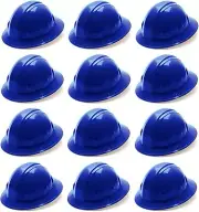 12-PYRAMEX SL SERIES FULL BRIM HARD HAT HP24160 BLUE FULL BRIM STYLE 4-POINT RAT